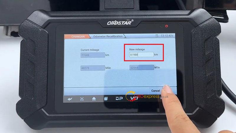 How to recalibrate CHANGAN UNI-V cluster mileage with OBDSTAR ODO Master by bench